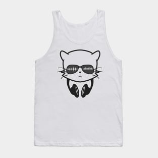 Music Lover Cat Tank Top